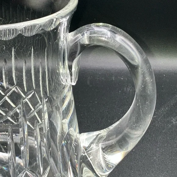 Vintage 1980’s Edinburgh Crystal Appin Pattern Water Pitcher Hand Blown